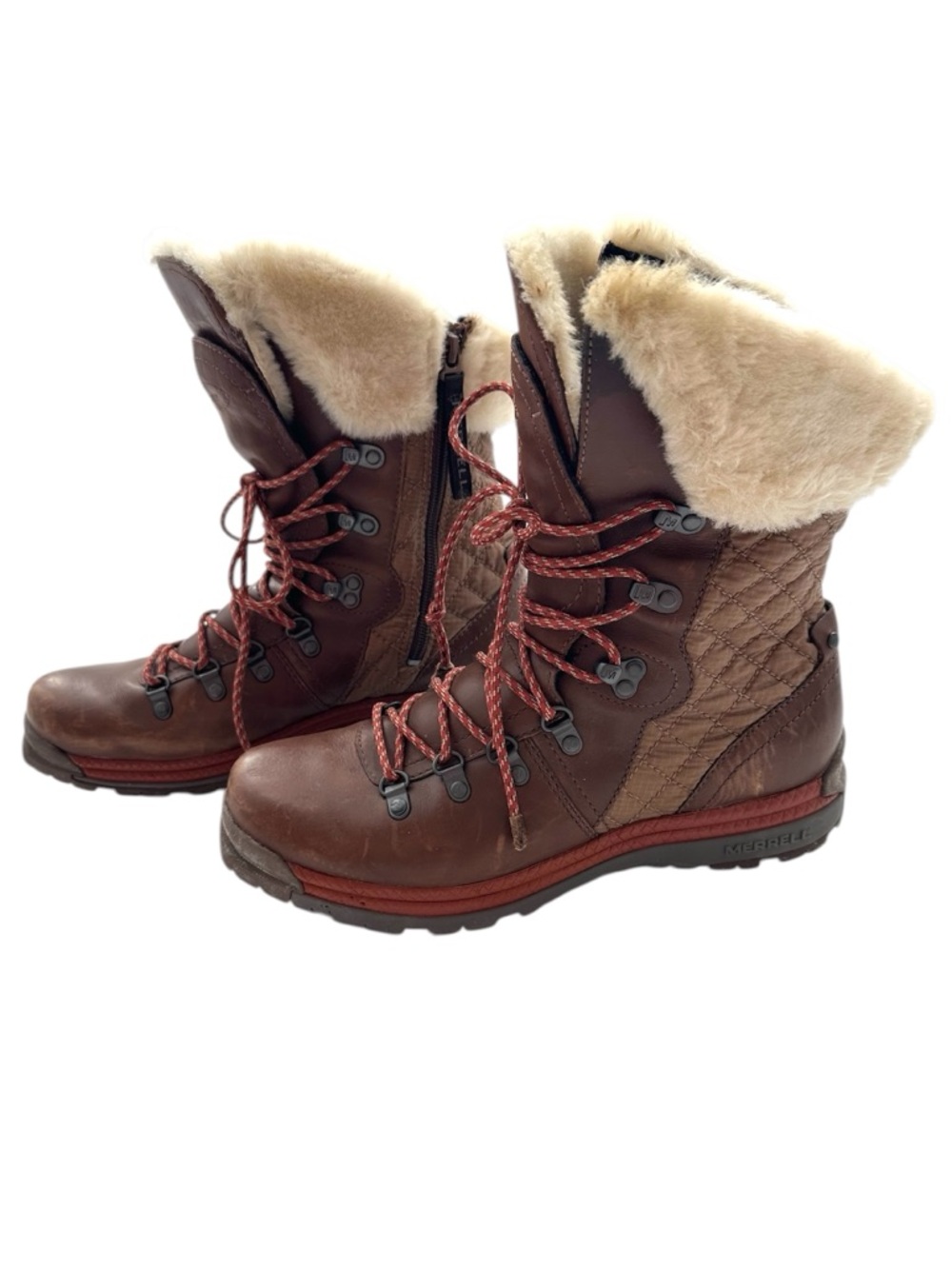 Merrell Astoria Brown Apres Ski Winter Boots Women's Size 10